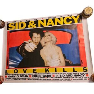 Sid & Nancy Love Kills Vintage 1980s Large Promo Movie Poster‎ 30x40 Gary Oldman